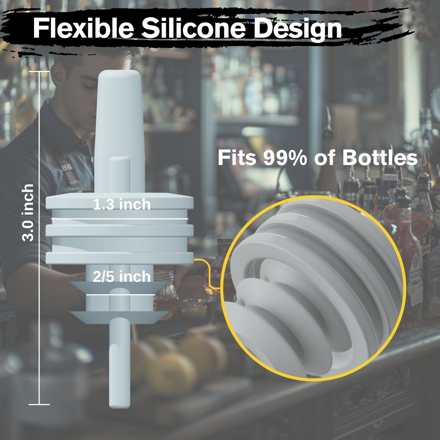 Clear Liquor Spout - My Store