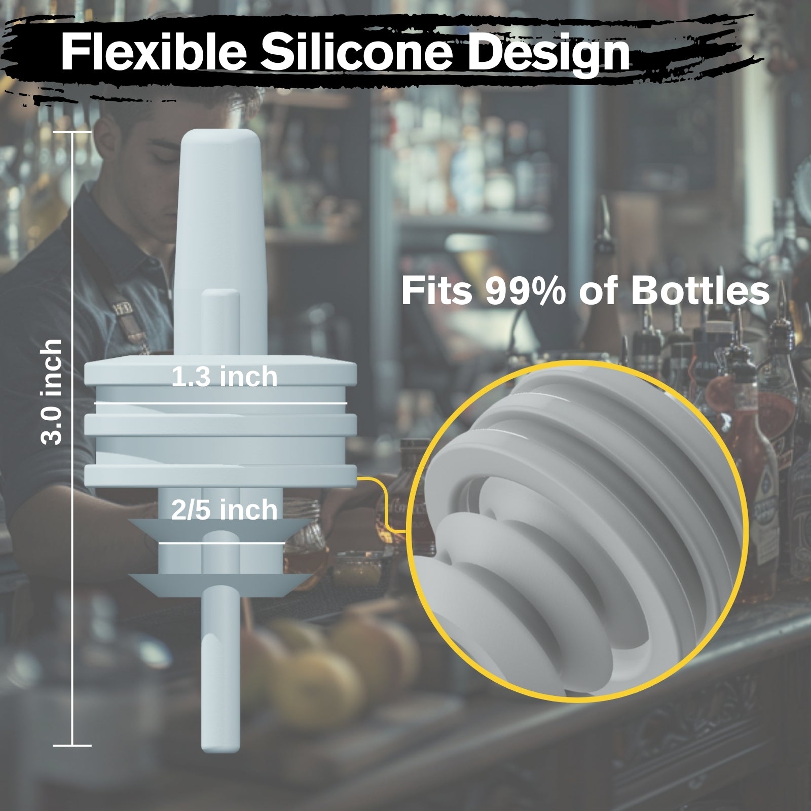 Clear Liquor Spout - My Store