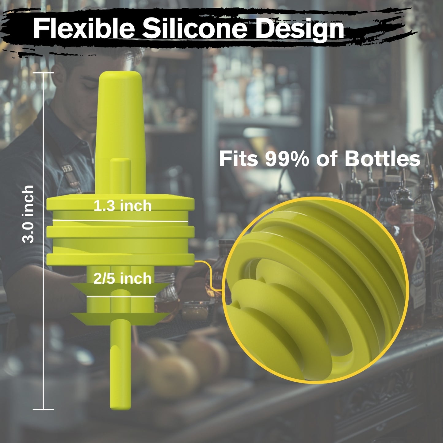 Pack Liquor Pour Spouts with Caps – Fits 99% of Bottles – Ergonomic, Leak-Proof Design - My Store